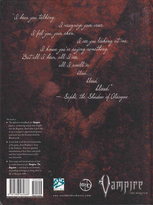 Vampire the Requiem - The Blood - the Players Guide to the Requiem (B Grade) (Genbrug)